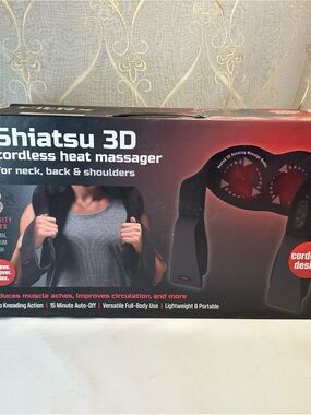 Shiatsu 3D Cordless Heat Massager New